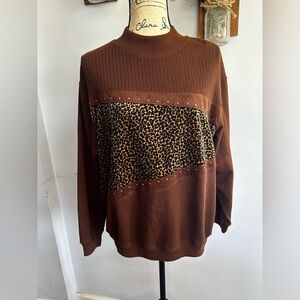 Blast vintage sweatshirt‎ pullover animal print bohemian royalty bohemian